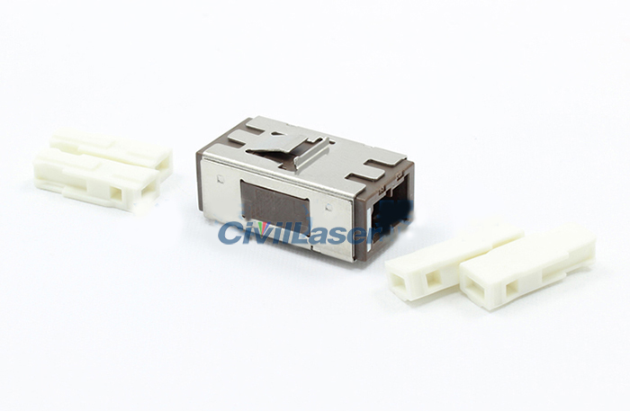 MU Singal Mode Singal Core Metal Fiber Optic Adapter